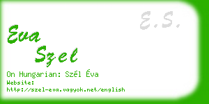 eva szel business card